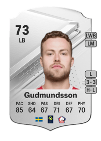 Gabriel Gudmundsson Rare 73 OVR