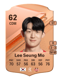 Lee Seung Mo Rare 62 OVR