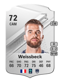 Gaëtan Weissbeck Rare 72 OVR