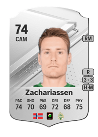 Kristoffer Zachariassen Rare 74 OVR