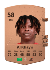 Saad Al Khayri Common 58 OVR