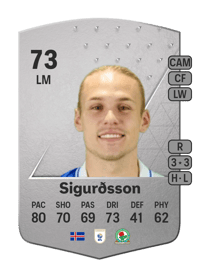 Arnór Sigurðsson Common 73 OVR
