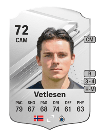 Hugo Vetlesen Rare 72 OVR