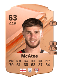 John McAtee Rare 63 OVR