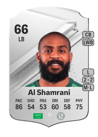 Hamdan Al Shamrani Rare 66 OVR