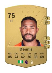 Emmanuel Dennis Common 75 OVR
