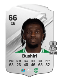 Rocky Bushiri Rare 66 OVR