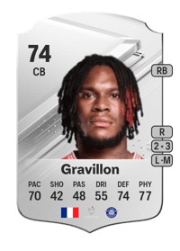 Andreaw Gravillon Rare 74 OVR