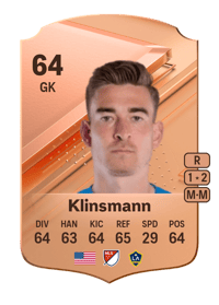 Jonathan Klinsmann Rare 64 OVR