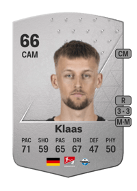Sebastian Klaas Common 66 OVR