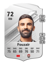 Mohamed Fouzair Rare 72 OVR