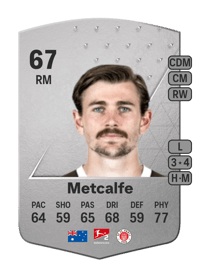 Connor Metcalfe Common 67 OVR
