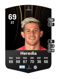 Leonardo Heredia CONMEBOL Libertadores 69 OVR