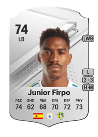 Junior Firpo Rare 74 OVR