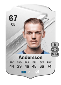 Hugo Andersson Rare 67 OVR