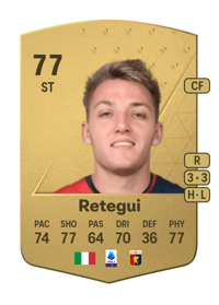 Mateo Retegui Common 77 OVR