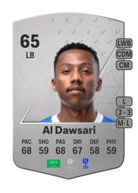 Nasser Al Dawsari Common 65 OVR