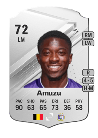 Francis Amuzu Rare 72 OVR