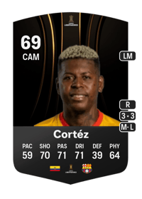 Gabriel Cortéz CONMEBOL Libertadores 69 OVR