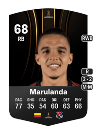 Jonathan Marulanda CONMEBOL Libertadores 68 OVR