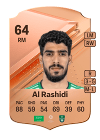 Fahad Al Rashidi Rare 64 OVR