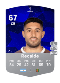Luciano Recalde CONMEBOL Sudamericana 67 OVR