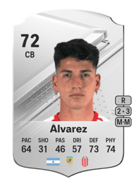 Francisco Álvarez Rare 72 OVR