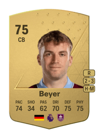 Jordan Beyer Common 75 OVR
