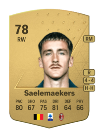 Alexis Saelemaekers Common 78 OVR
