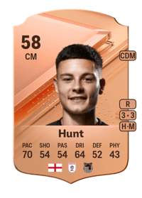 Alex Hunt Rare 58 OVR
