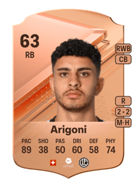 Allan Arigoni Rare 63 OVR