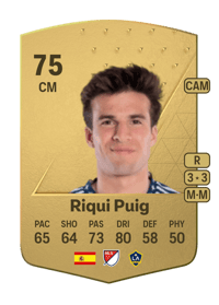 Riqui Puig Common 75 OVR