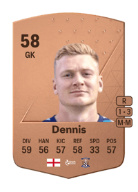 Will Dennis Common 58 OVR