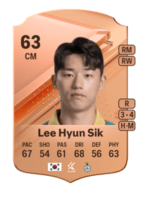 Lee Hyun Sik Rare 63 OVR
