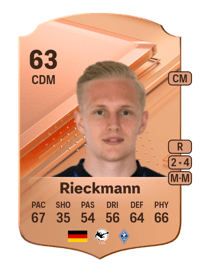 Julian Rieckmann Rare 63 OVR