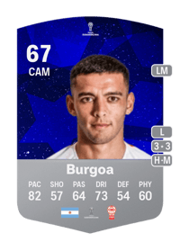 Valentín Burgoa CONMEBOL Sudamericana 67 OVR
