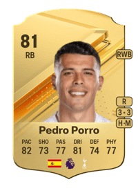 Pedro Porro Rare 81 OVR