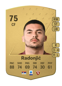 Nemanja Radonjić Common 75 OVR