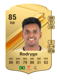 Rodrygo Rare 85 OVR