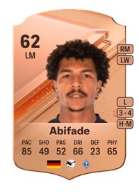 Samuel Abifade Rare 62 OVR