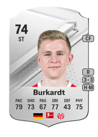 Jonathan Burkardt Rare 74 OVR