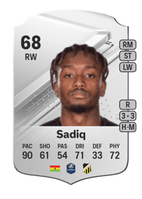Ibrahim Sadiq Rare 68 OVR