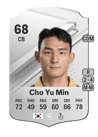 Cho Yu Min Rare 68 OVR