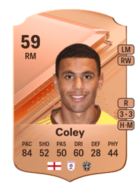 Josh Coley Rare 59 OVR