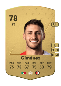 Santiago Giménez Common 78 OVR