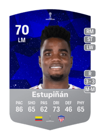 Andrey Estupiñán CONMEBOL Sudamericana 70 OVR