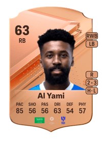 Hamad Al Yami Rare 63 OVR