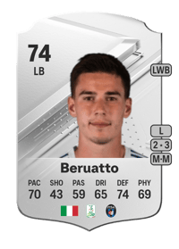 Pietro Beruatto Rare 74 OVR