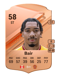Theo Bair Rare 58 OVR