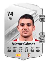 Víctor Gómez Rare 74 OVR